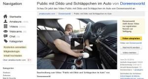Dildosex im Auto