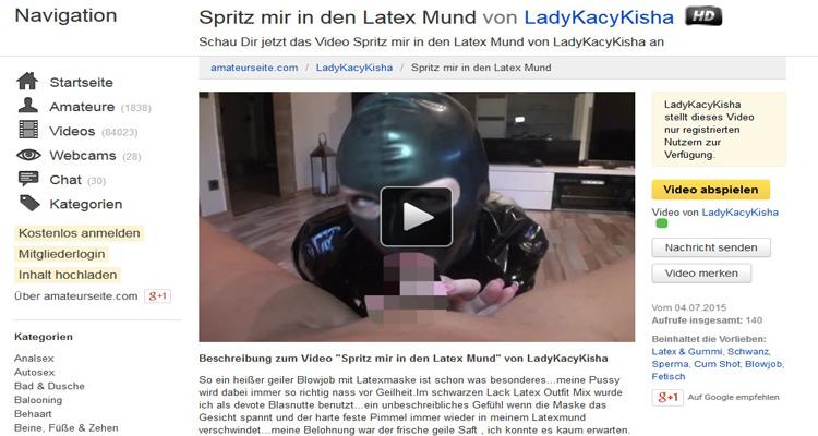 Latexmasken Fetisch